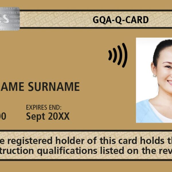 gold cscs card