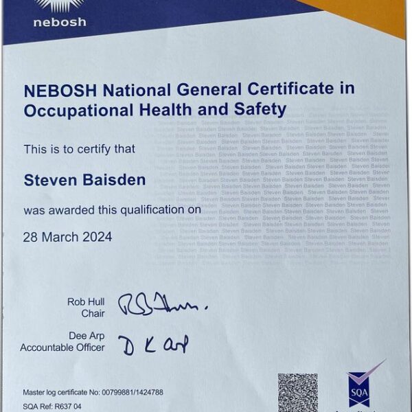 NEBOSH Health Certificate