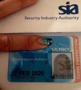 Close Protection Licence UK