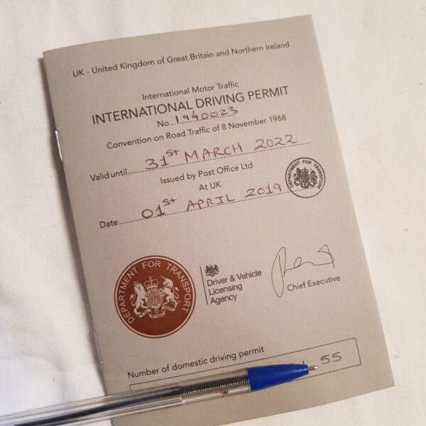 UK International Driving Permit (IDP)