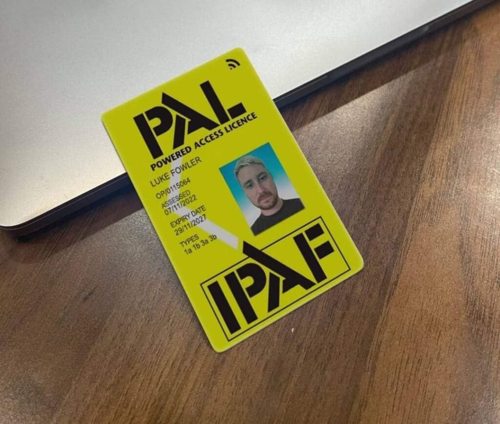 operator training certificate