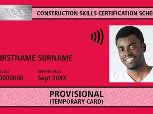 CSCS Red Card/cpcs red cards