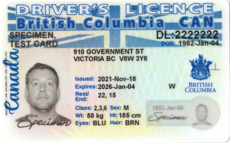 British Columbia-Drivers License