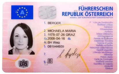 Austrian driving licence