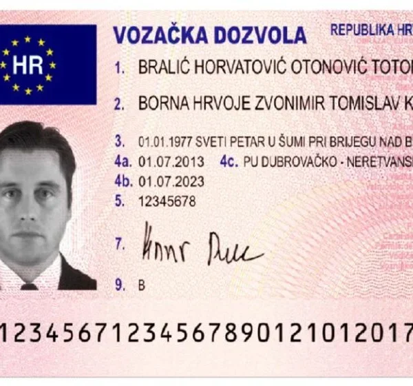 Croatian Driving Licence