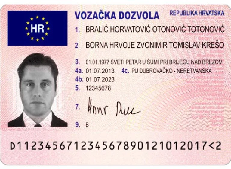 Croatian-Drivers-License-768x560 Croatian Driving Licence