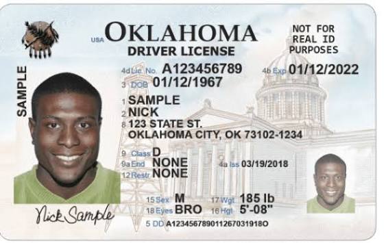 Oklahoma Driving License